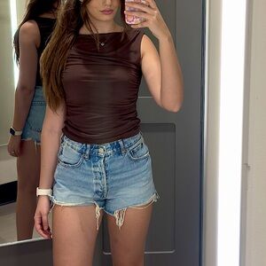 Zara denim shorts